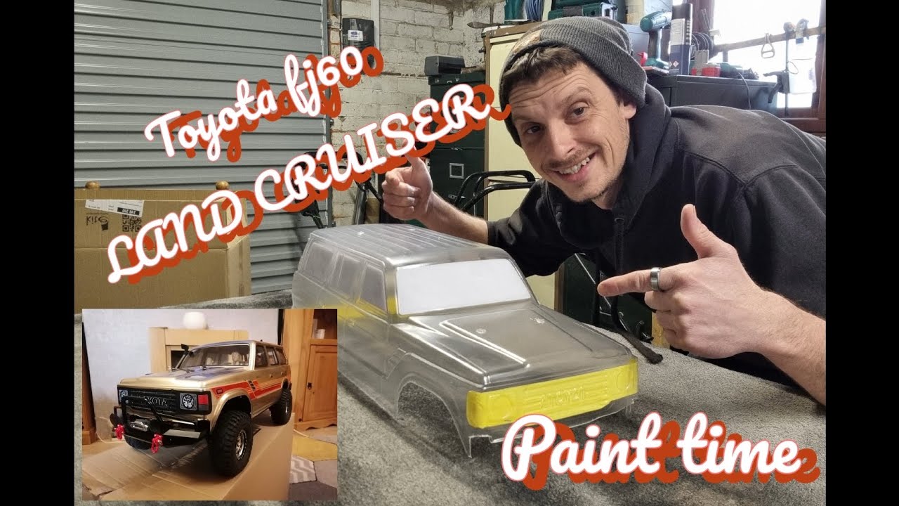 How to painting @rosscosscalercs Toyota fj60 body #rc4wd #rcfun #rc22 #rccrawler #rccrawling #trx4