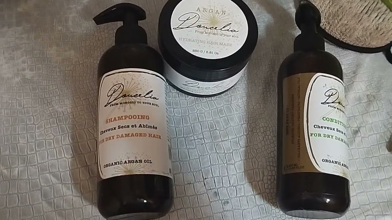 تجربتي الصريحة مع شمبوان دوسيليا بزيت الارگان لتقوية الشعر Shampoing DOUCELIA