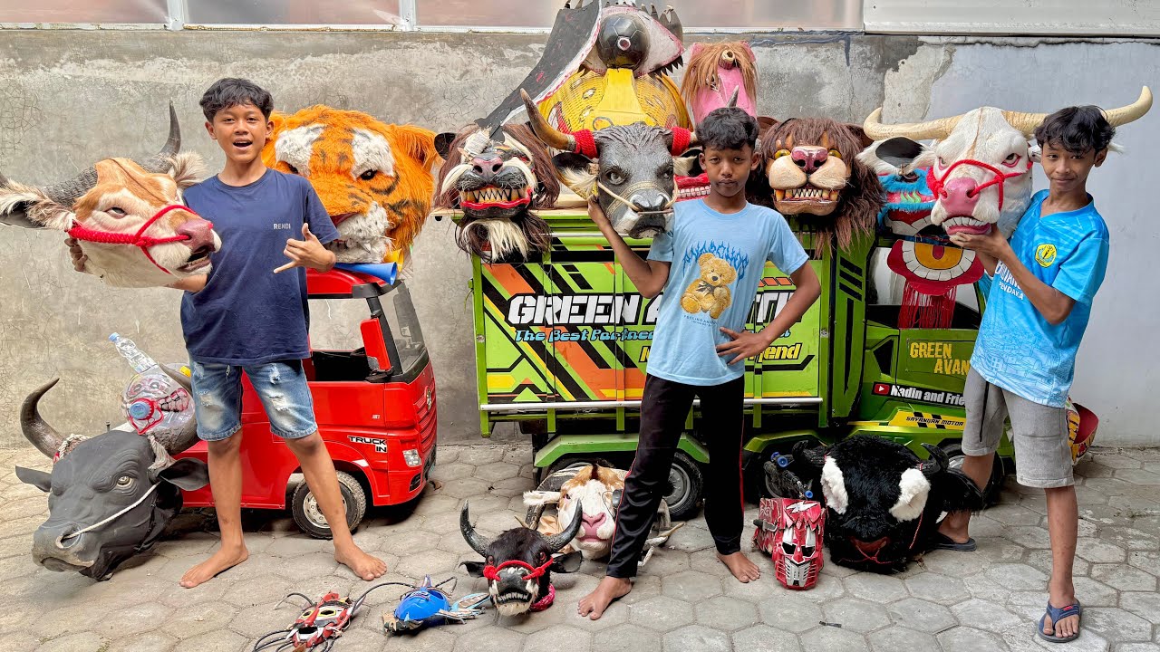 REVIU SEMUA BARONGAN BANTENGAN BARONGSAI SAPI DI MARKAS Nadin and Friend dan SaNdi ngeVlog