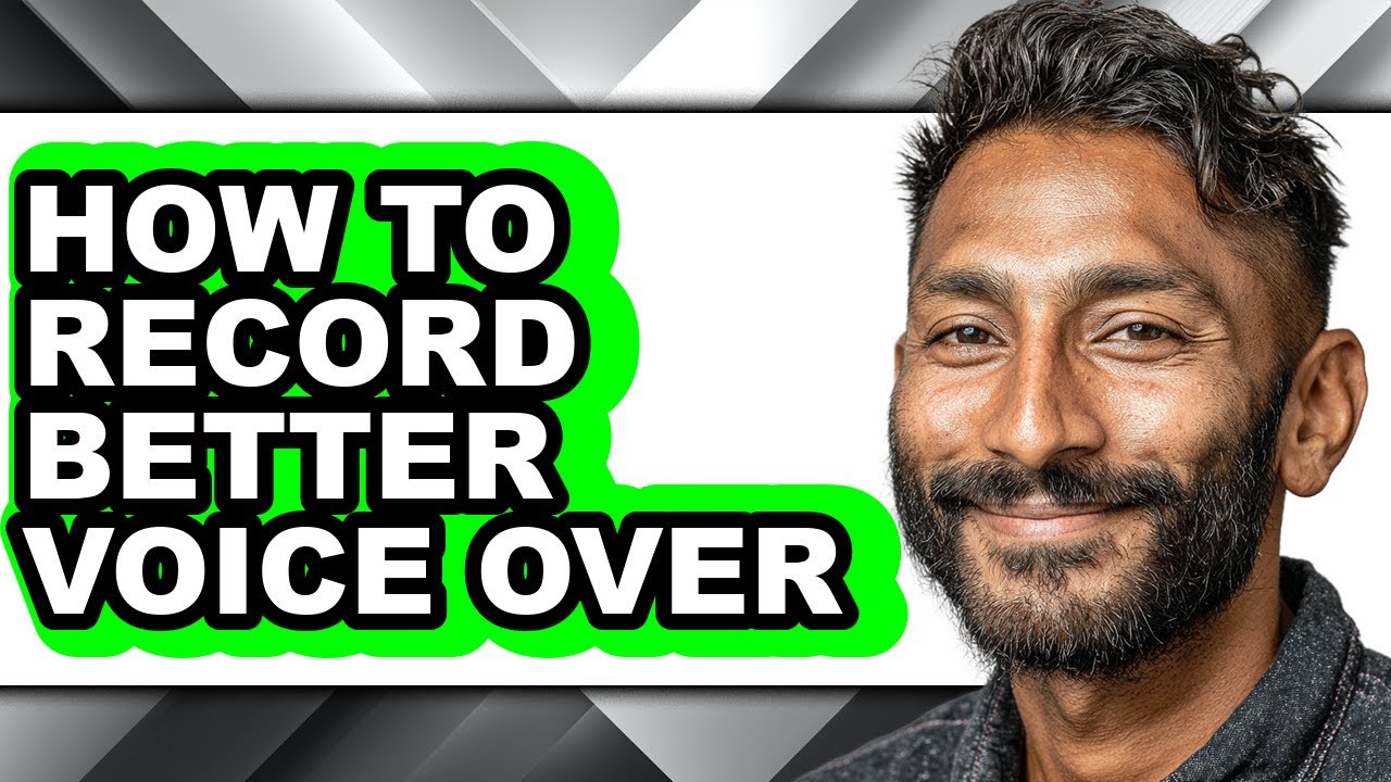 How to Record Better Voice Over (easy Method)