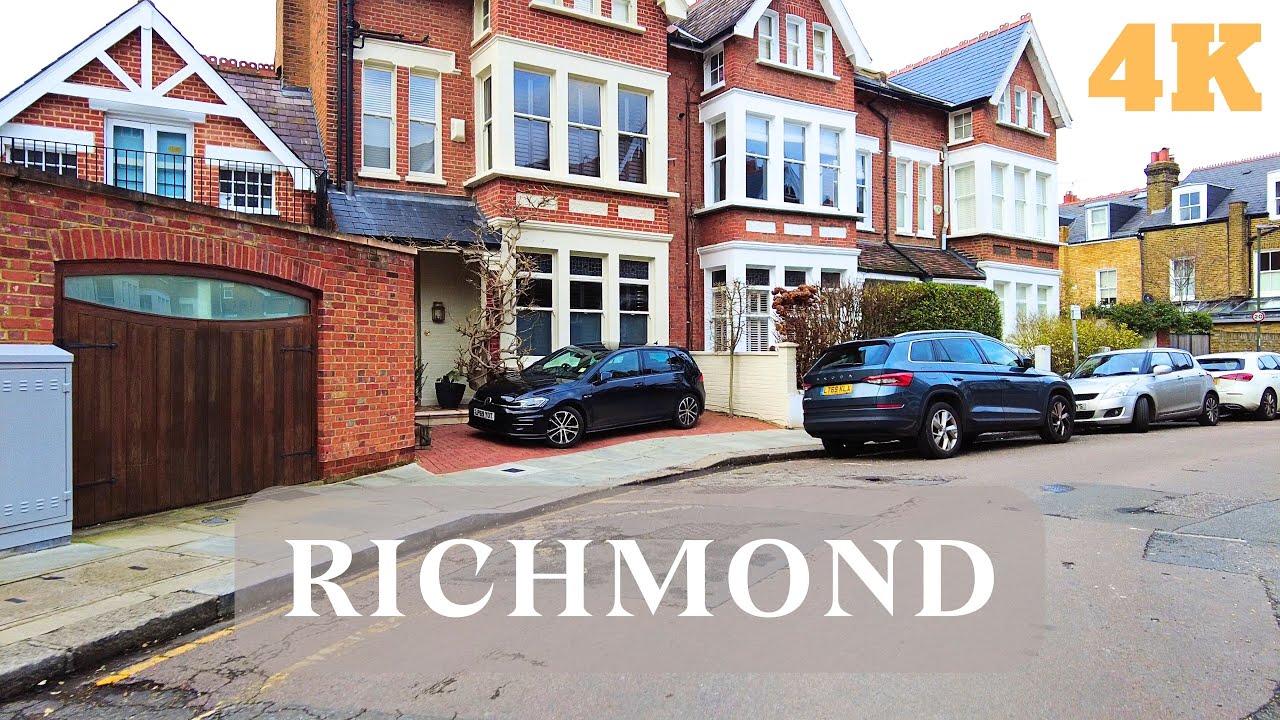 Richmond's Wealthiest Neighbourhoods & Most Beautiful Houses, London Walking Tour | 4K HDR