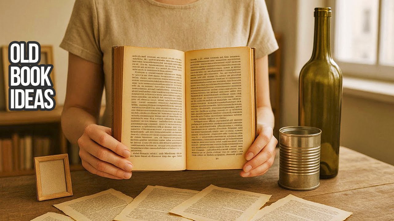 5 ИДЕЙ со старыми книгами и книжными страницами, которые покорят ваше сердце! Поделки из книжных стр