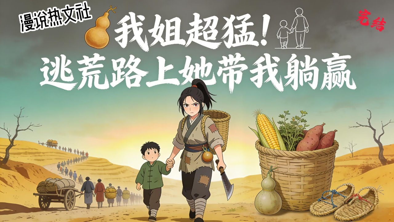 完结《我姐超猛！逃荒路上她带我躺赢》八岁的林小星跟着十四岁的姐姐林小满逃荒，寒雪破庙能寻荠菜煮热粥，遇毒草一眼辨出断肠草，断粮时设陷阱捕野兔，连抢粮恶徒都被她用巧计劝退。#种田#穿越#逃荒