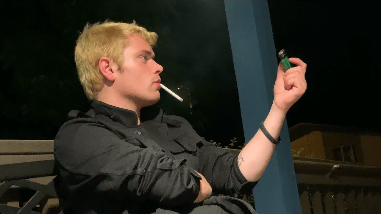 4K: Nate smoking a cigarette with nose jets!