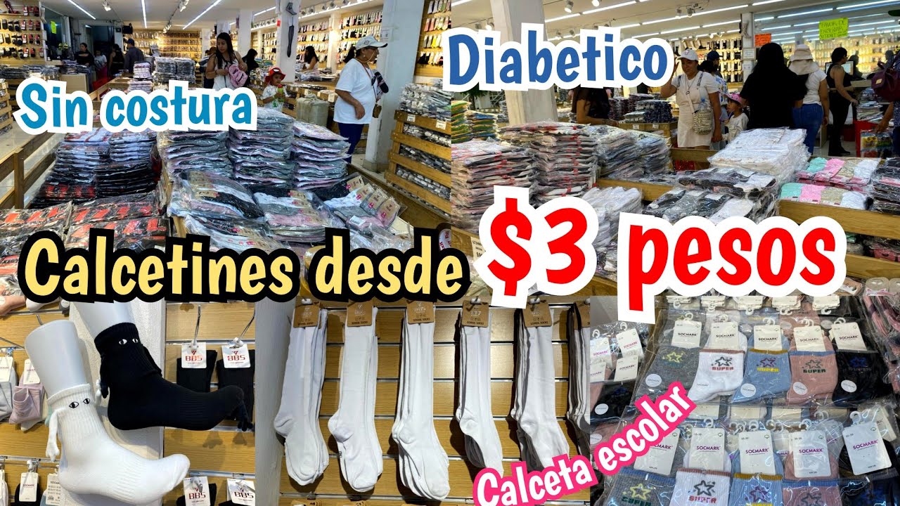 MAS BARATO IMPOSIBLE!! 😱 Calcetines desde $3 pesos 😱 Mega Tienda de CALCETAS ESCOLARES TINES, MALLAS