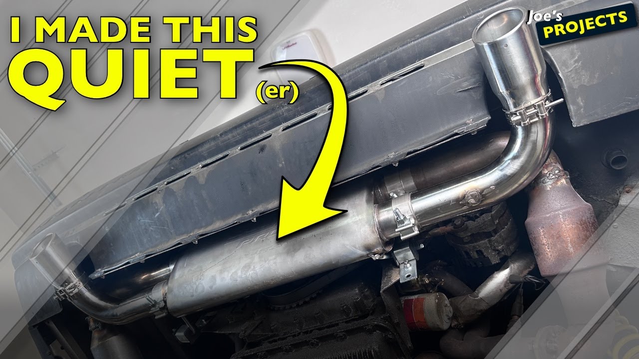 How I built a QUIET(er) DeLorean exhaust
