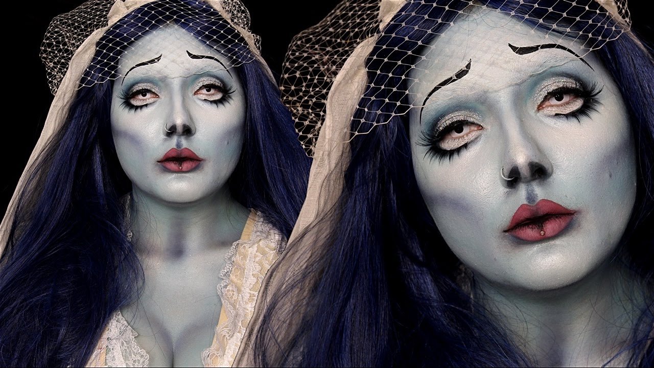 Corpse Bride Emily Halloween Costume Makeup Tutorial