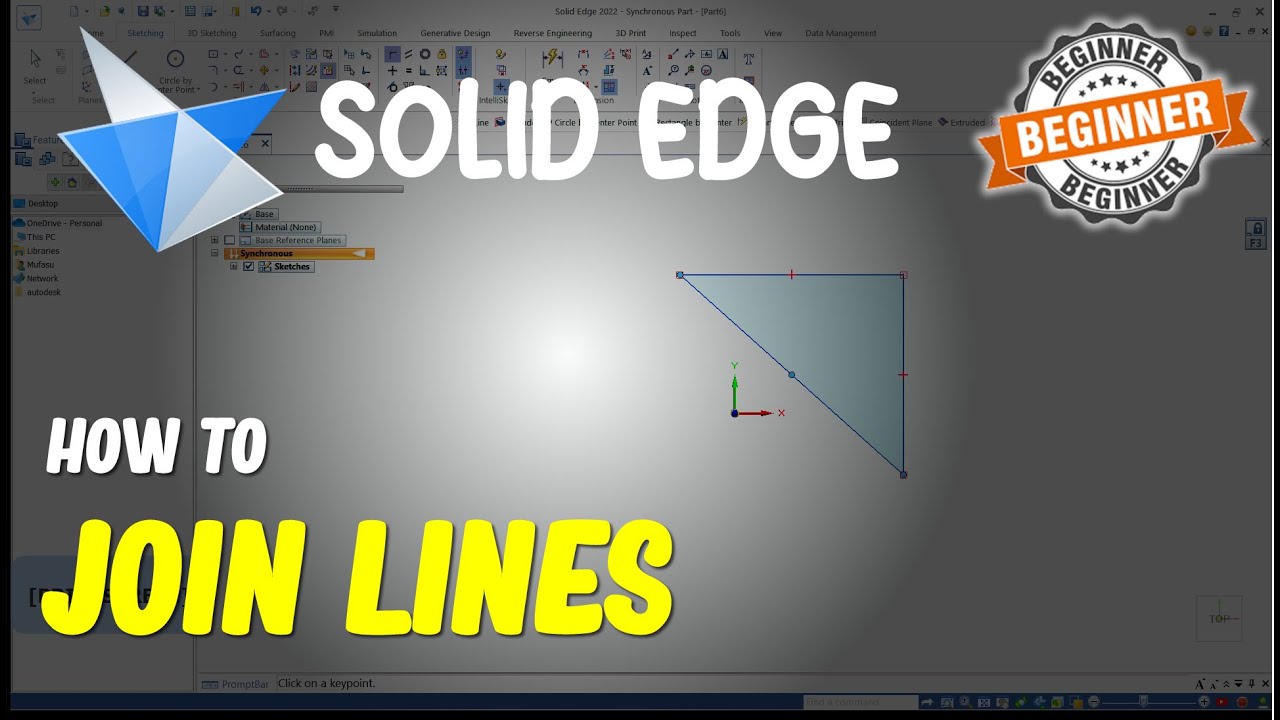 Solid Edge How To Join Lines