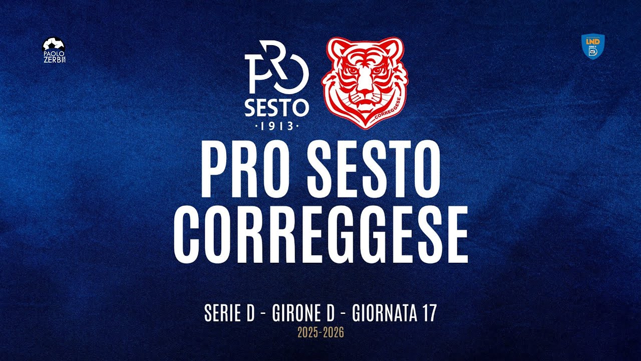 [HIGHLIGHTS] Serie D Girone D 25/26 | Giornata 17 | Pro Sesto - Correggese