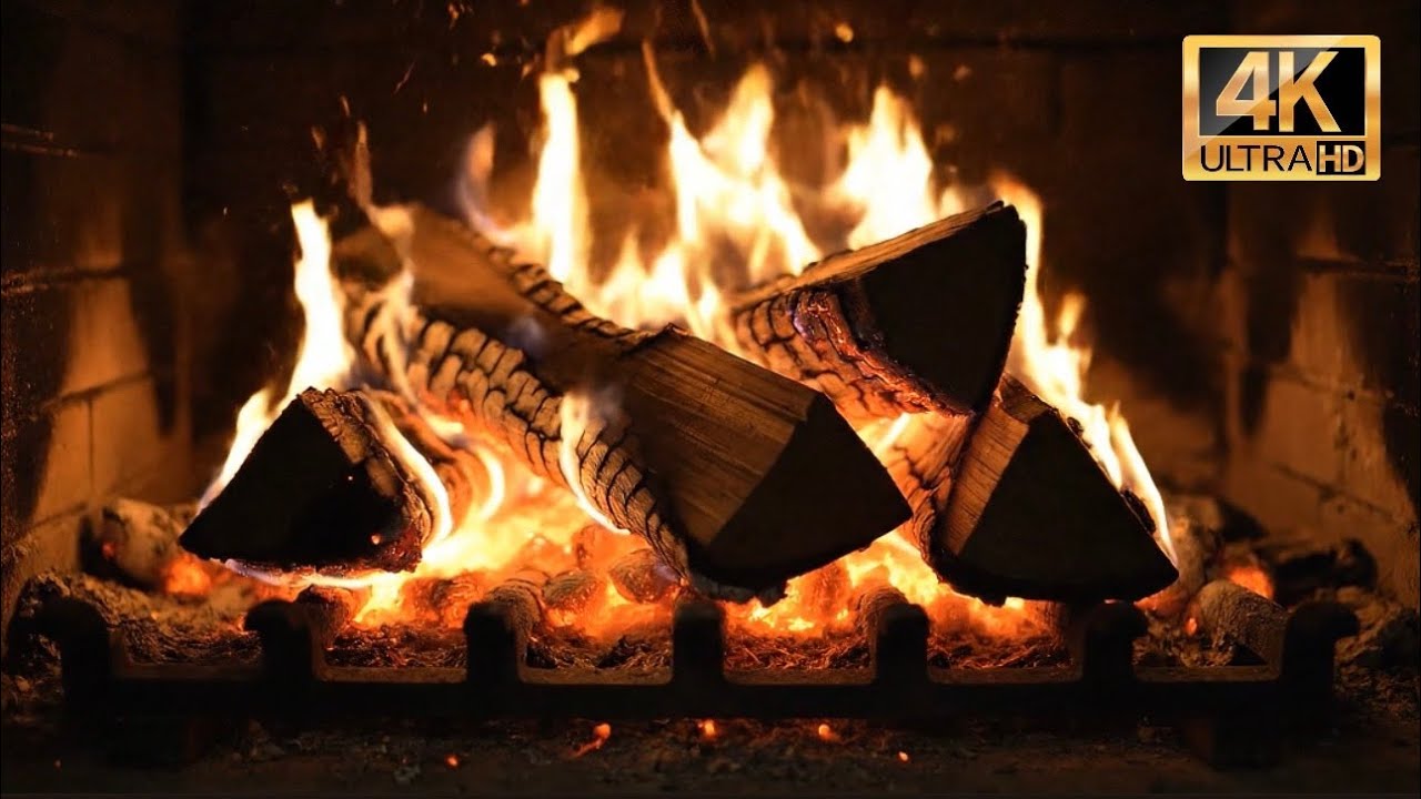 Fireplace 10 Hours 🔥 | Relaxing Fire Sounds for Deep Sleep 4K