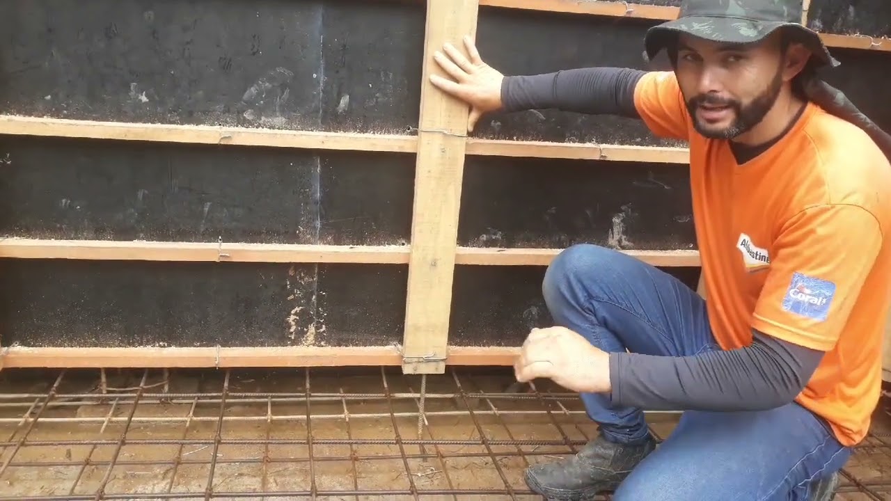 Fazendo uma piscina de concreto armado