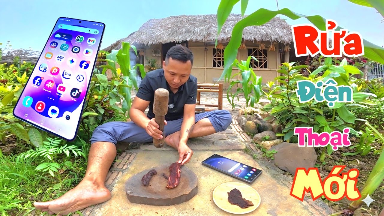Khui Thịt Trâu Gác Bếp Của Bác Tân Hoa Ban Food Ăn Mừng Điện Thoại Mới S26 Ultra / Quế Nghịch