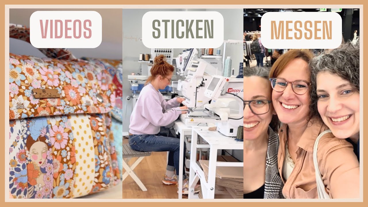 März-VLOG// 🧵Messe-Vibes, Maschinenliebe & mein ganz normales Videochaos 🤪🎬