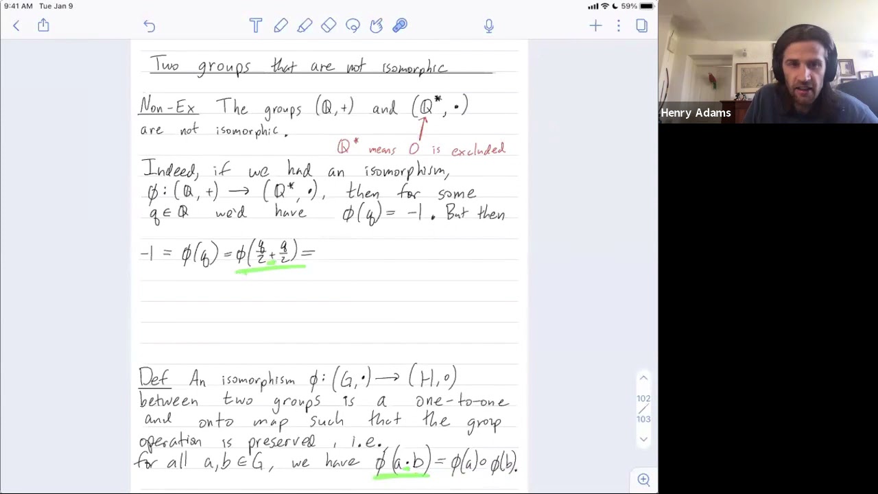 Abstract Algebra 52: Two infinite groups that are not isomorphic