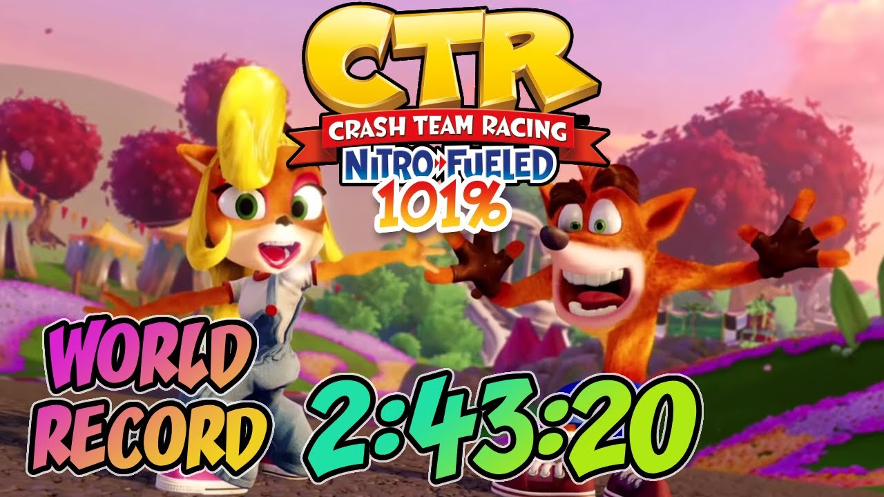 [World Record] Crash Team Racing: Nitro-Fueled 101% Speedrun in 2:43:20