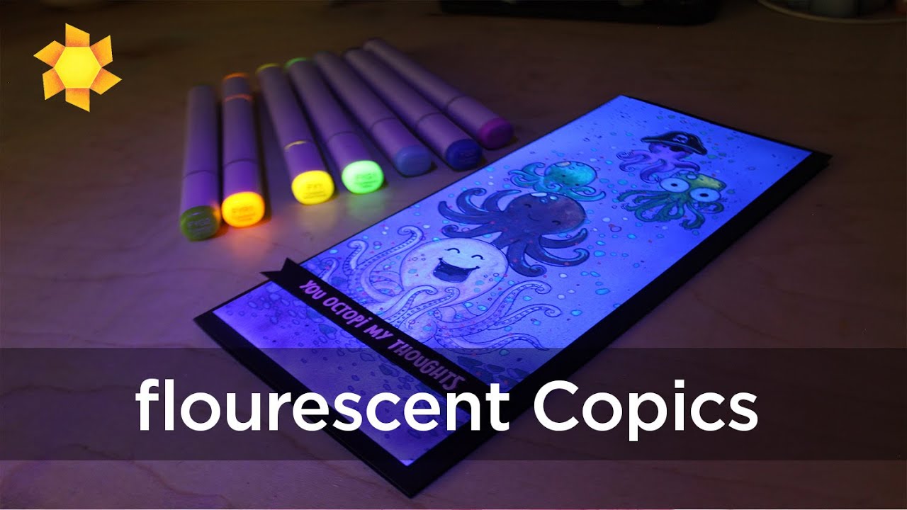 Do flourescent Copics really glow in the dark?  + new Copic refill bottles