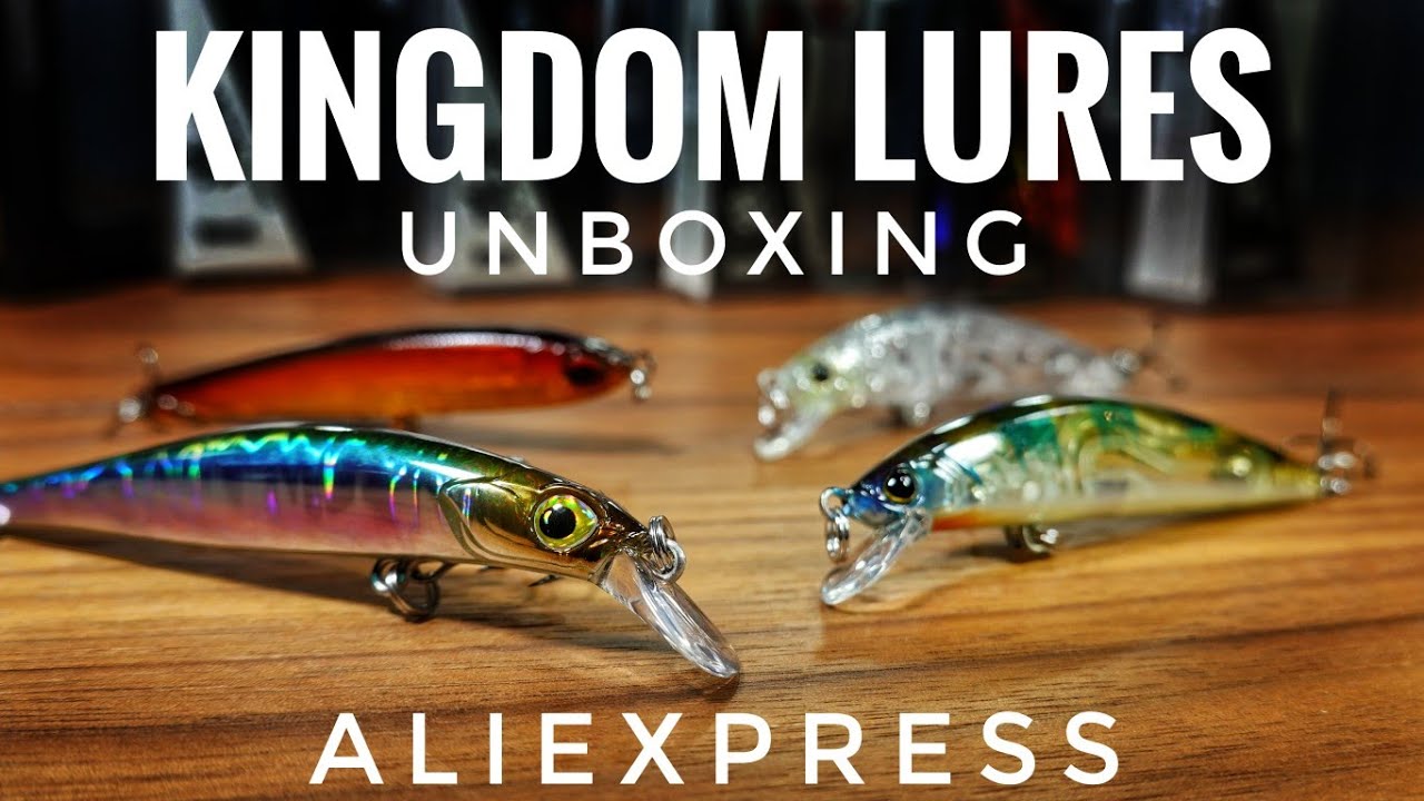 Unboxing Aliexpress de Kingdom lures, MF-70, MS-60, Sinking pencil 40