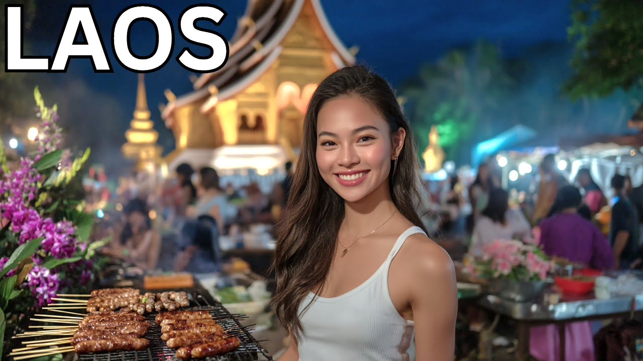 🇱🇦🤯🔥 STREET FOOD AFTER DARK IN A FORGOTTEN COUNTRY