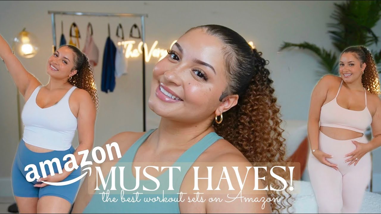 THE BEST AMAZON WORKOUT SETS| maternity friendly + super affordable & cute.
