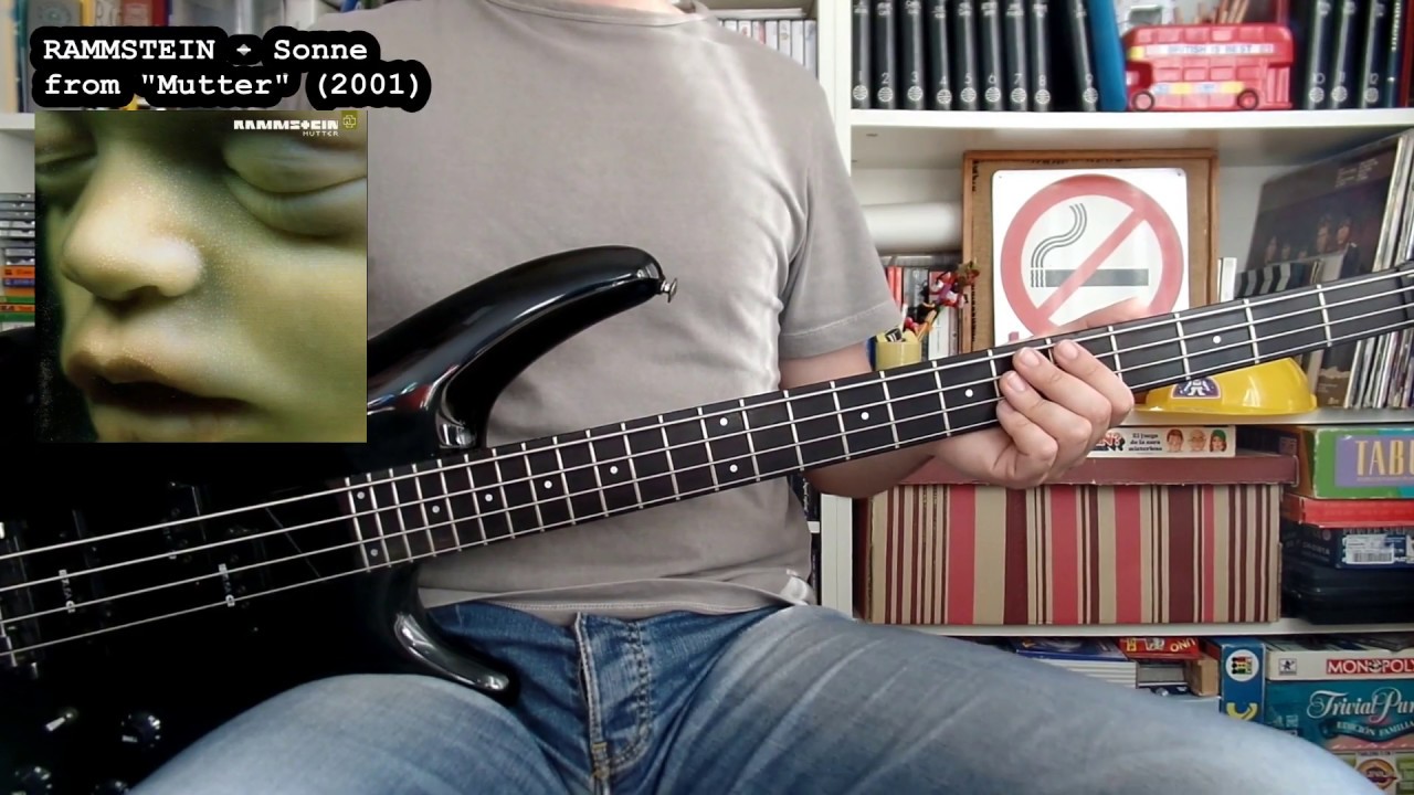 RAMMSTEIN - Sonne (bass cover w/ Tabs) [full HD]