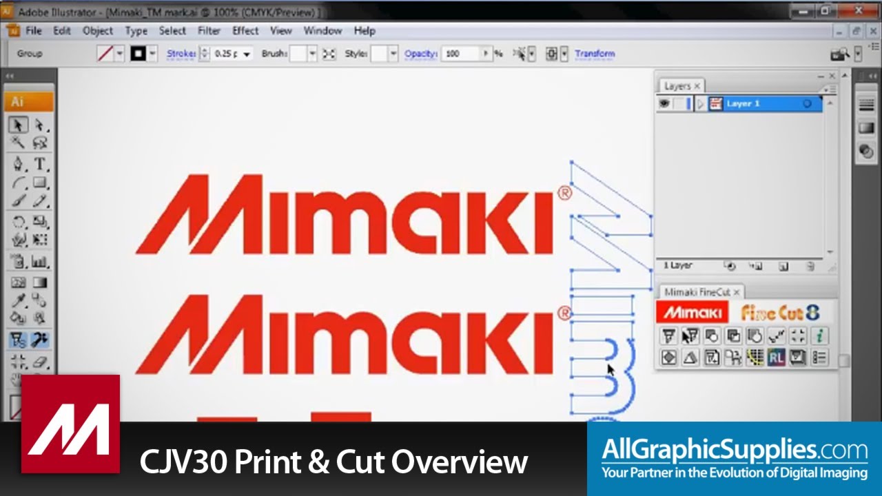 Mimaki CJV30 Series Print & Cut Software Overview - All Graphic Supplies