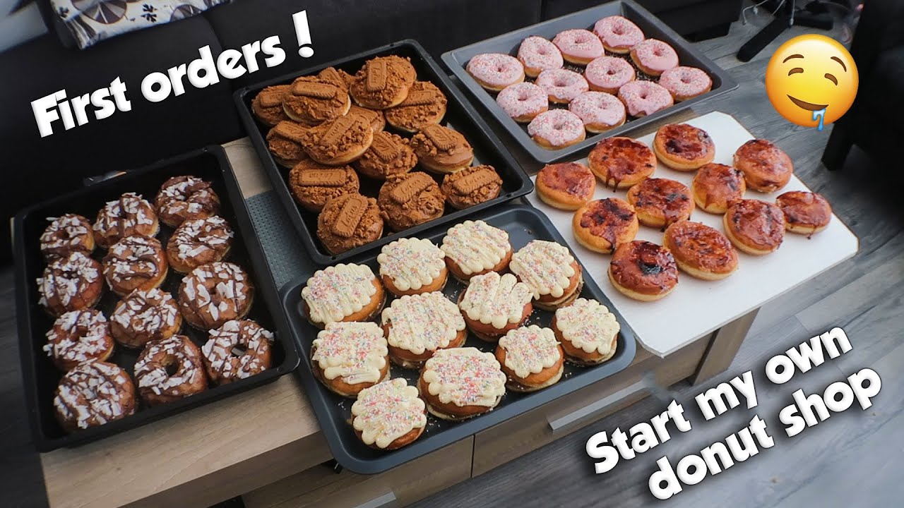 STARTING MY DONUT BUSINESS EP.1 | AMAZING MENU & FIRST EVER ORDERS