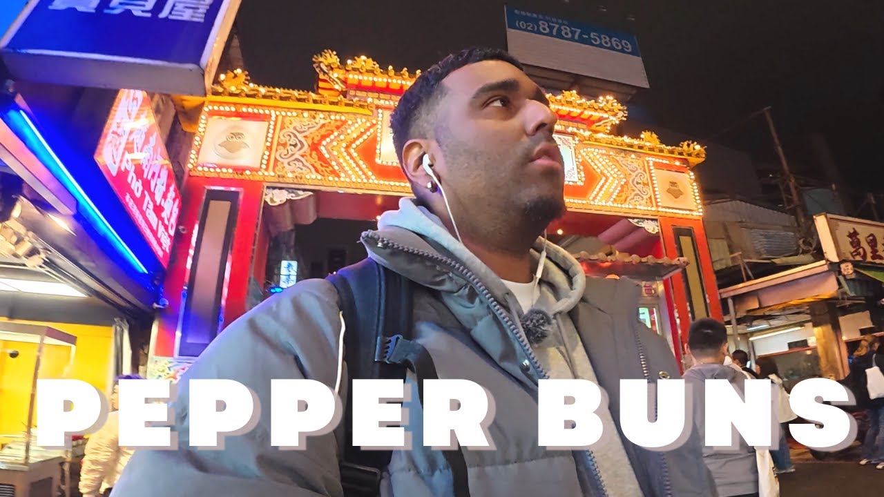 I Went to Raohe St. Night Market for One Thing: Pepper Buns | Cold Day Vlog