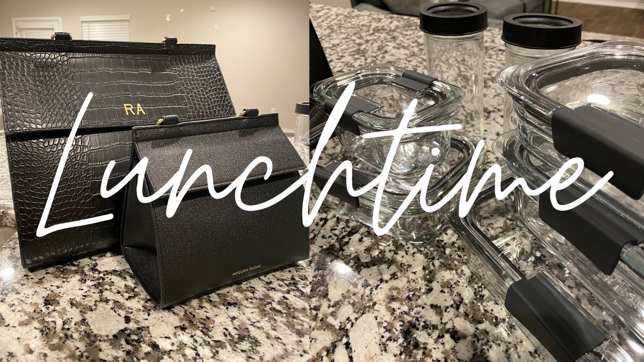Modern Picnic Lunch bag Review | Rubbermaid Glass Food Container unboxing | Meal Prepping