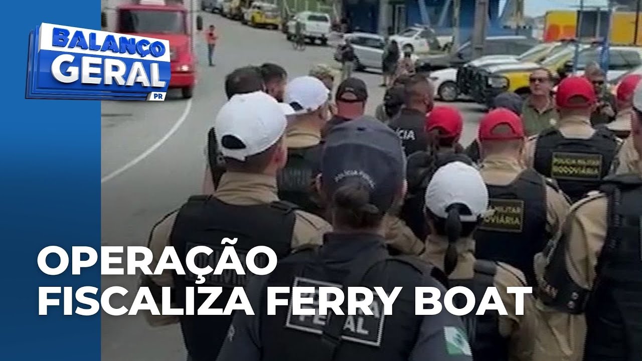 Ferry Boat é fiscalizado em operação da polícia; motorista foi preso em Guaratuba
