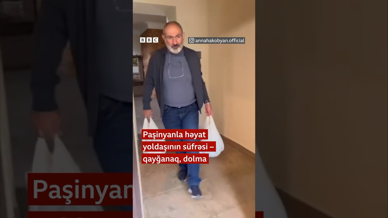 Pashinyan və Anna Hakobyanın dolma s&uuml;frəsi
