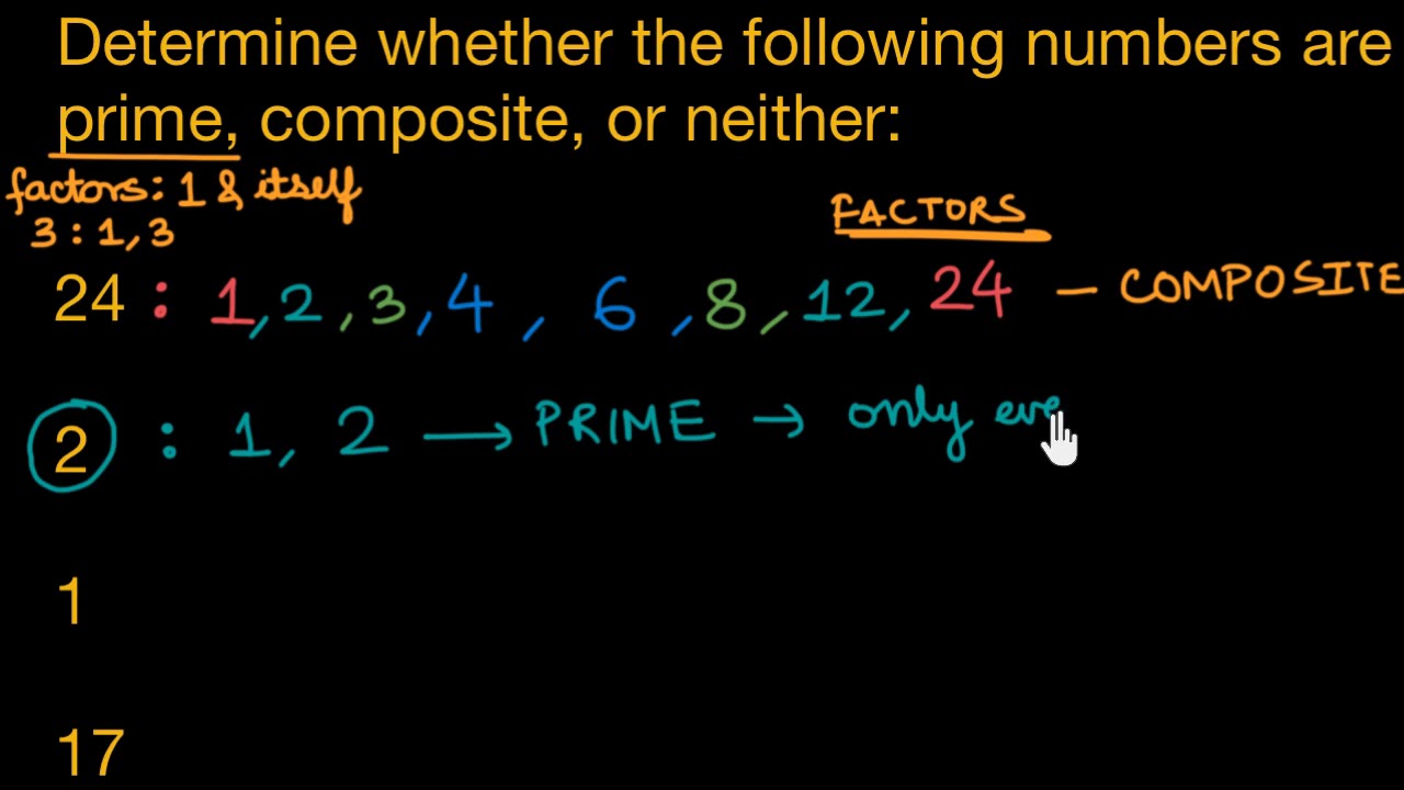 Recognizing prime and composite numbers (Hindi)