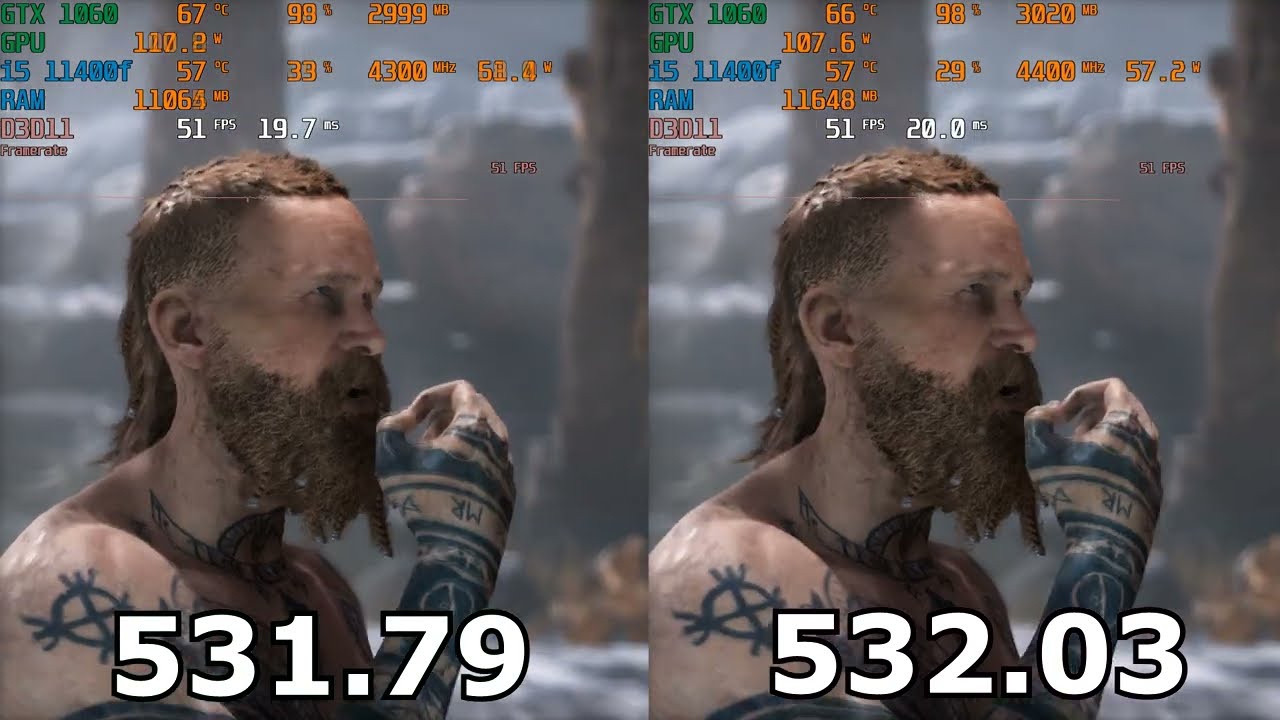 531.79 Driver vs 532.03 Driver