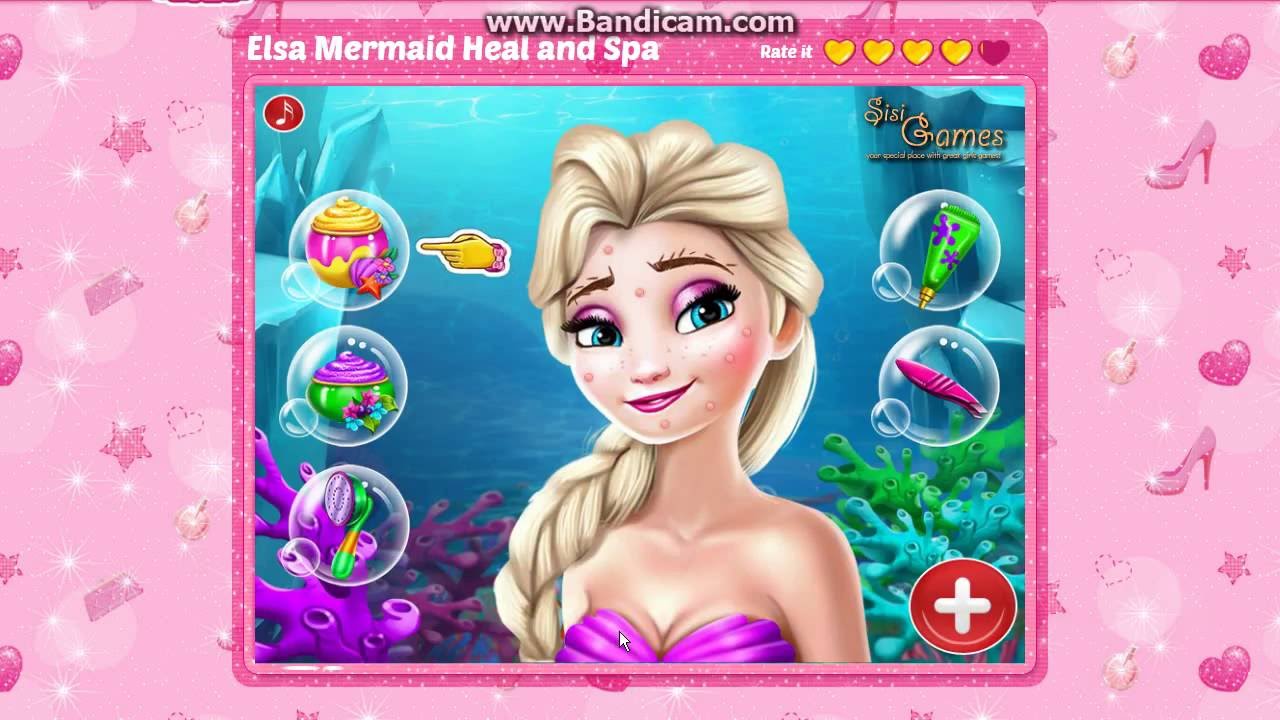 !!!2016!!! Frozen Elsa Mermaid Heal And Spa - Frozen Games\  엘사 엘사 공주 인어 겨울왕국  엘사 게임 디즈니