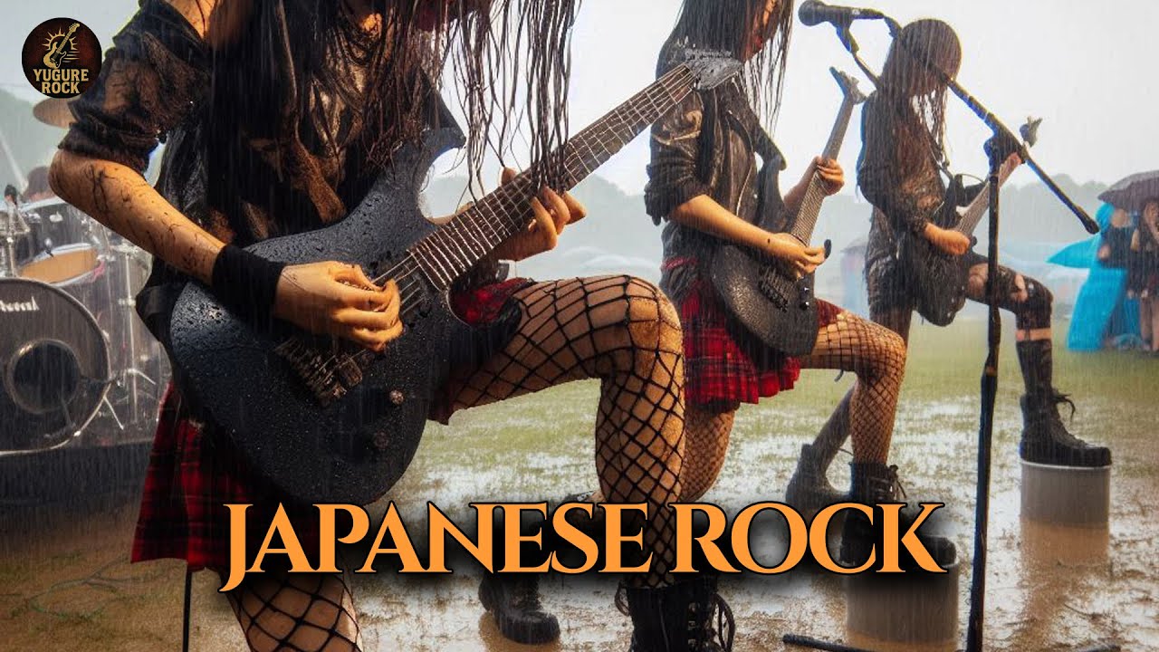 Unleashing Power: Japanese Rock Legends Rock Out with an Original Anthem in a Moody Studio