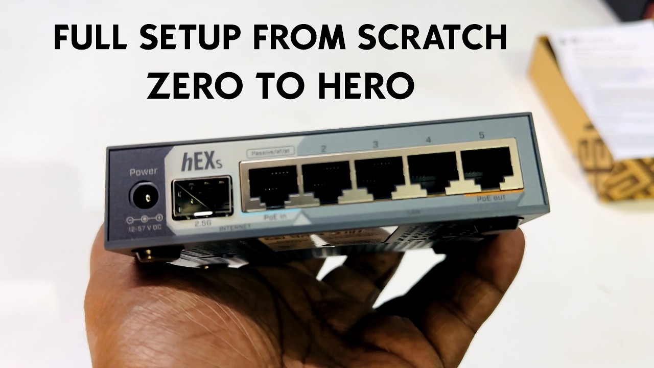 Mikrotik Router Configuration Step by Step From Scratch | Mikrotik E60iUGS hEX S 2025