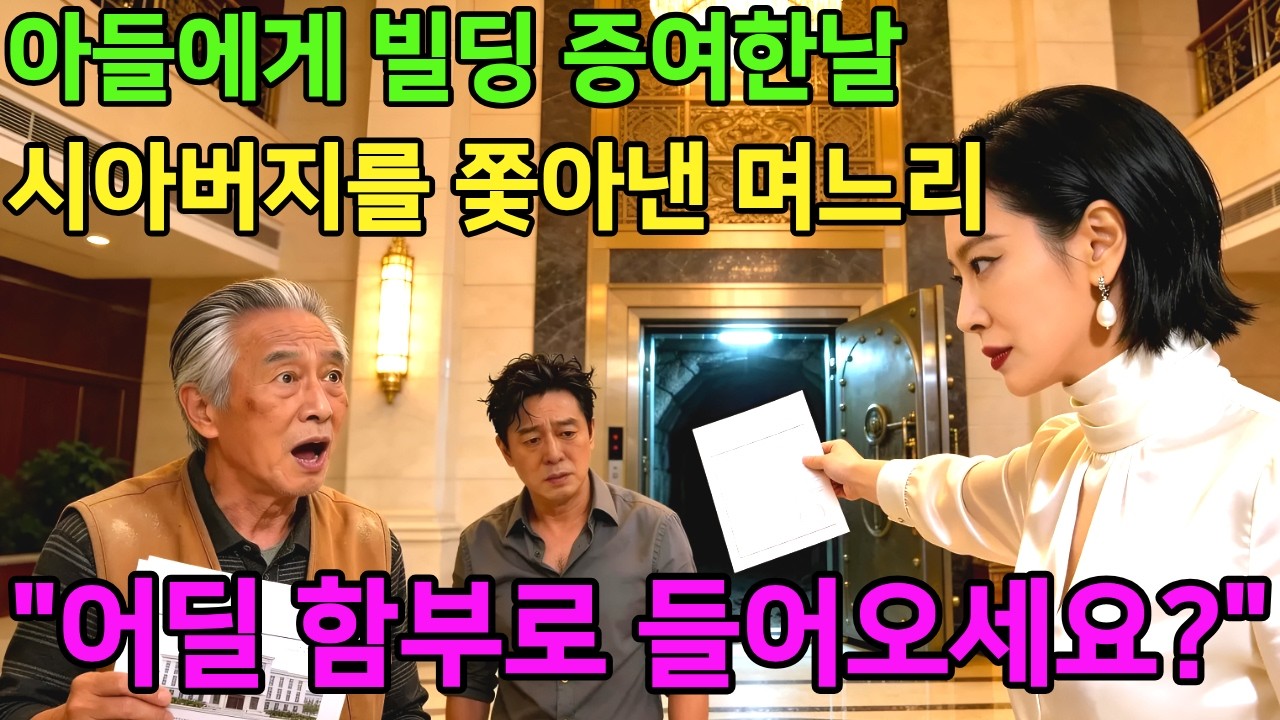 아들에게 빌딩 증여한 날 현관문 비밀번호 바꾼 며느리 