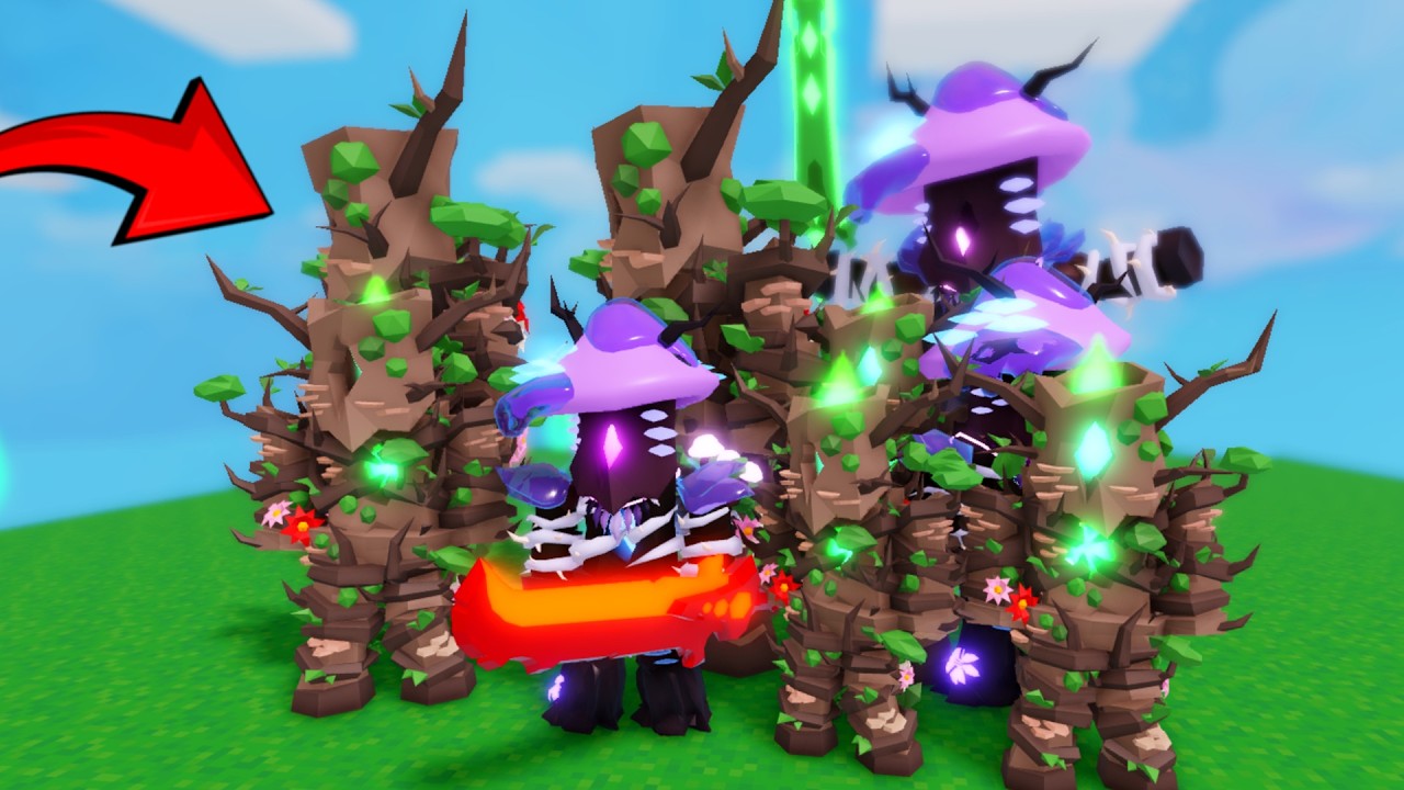 i got 12 ELDERTREES on 1 team.. (Roblox Bedwars)