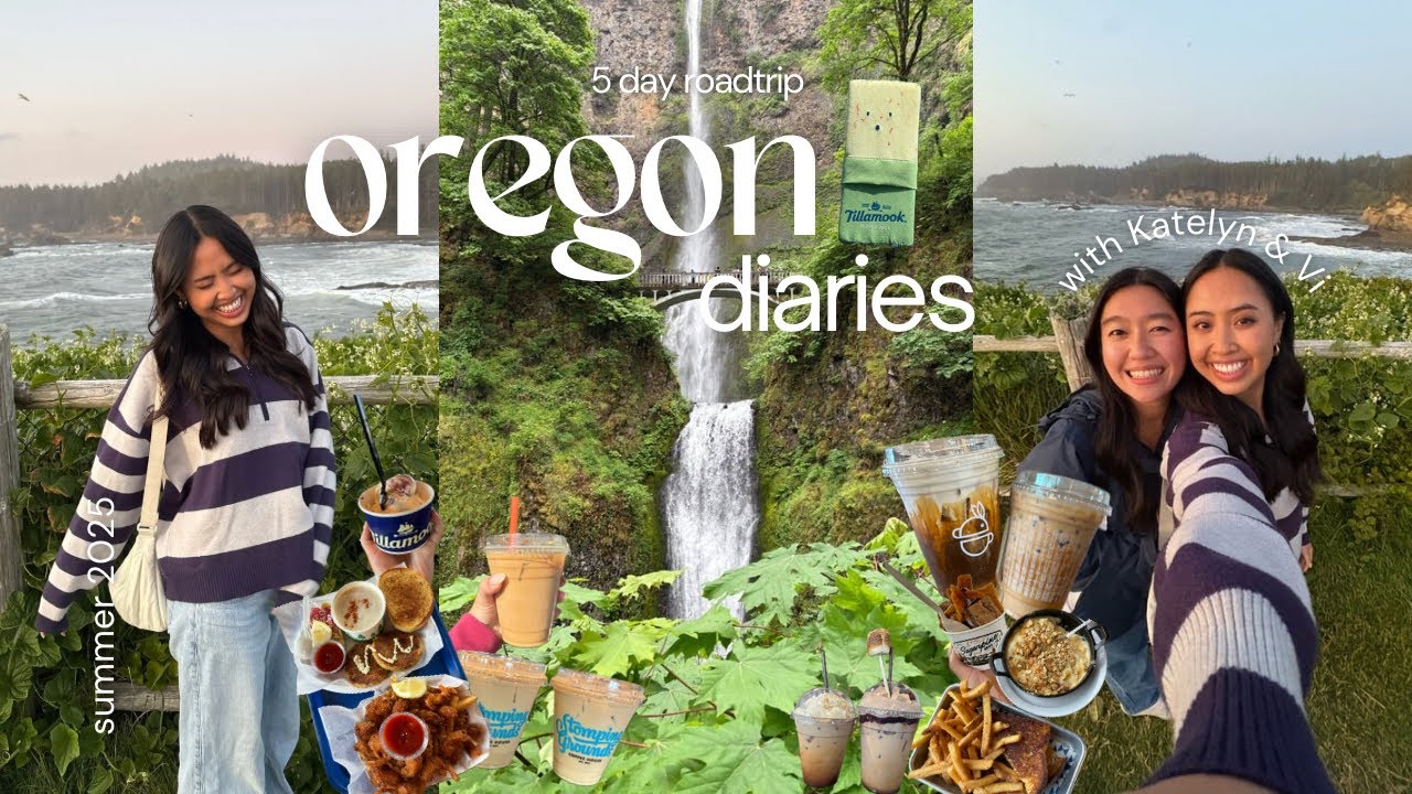 GIRLS TRIP in OREGON Vlog 🌿🚗| cafe hopping, hiking, oregon coast road trip, 5 day travel vlog