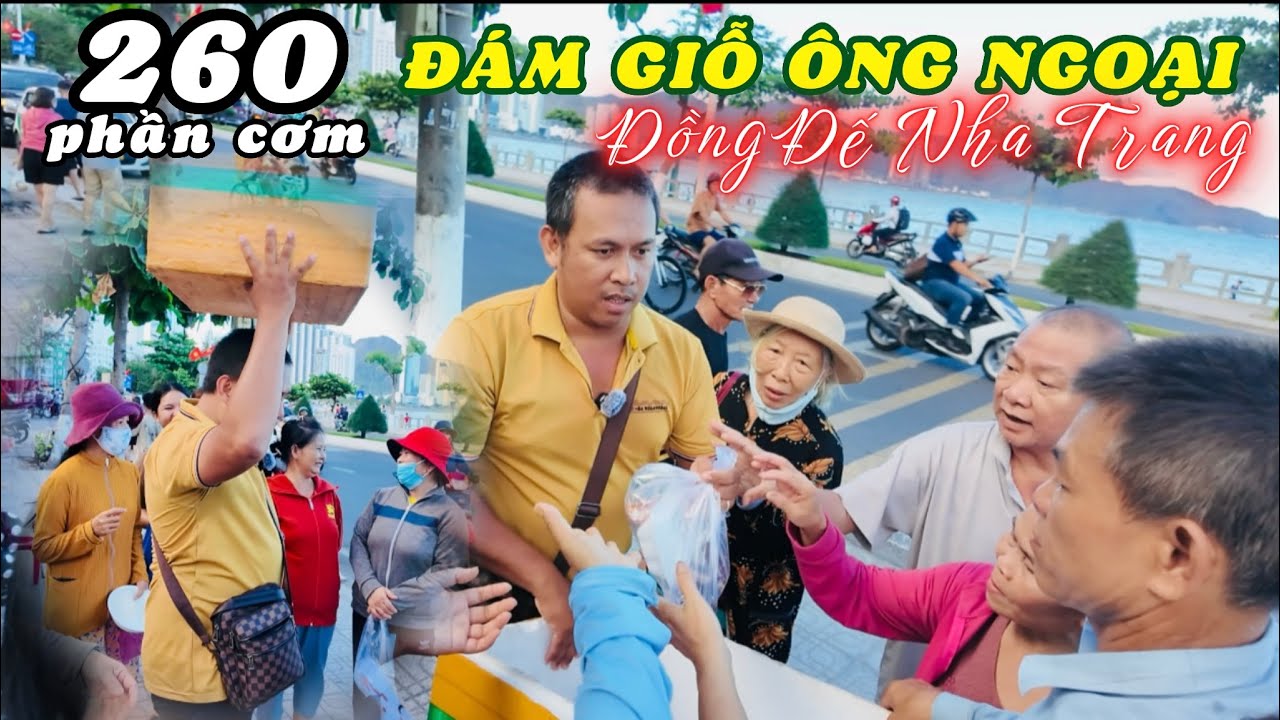 Bữa Cơm Yêu Thương Cho Bệnh Nhân Nghèo Đồng Đế Nha Trang. Anh Họ Lâm Hồi Hướng Công Đức Ông Ngoại