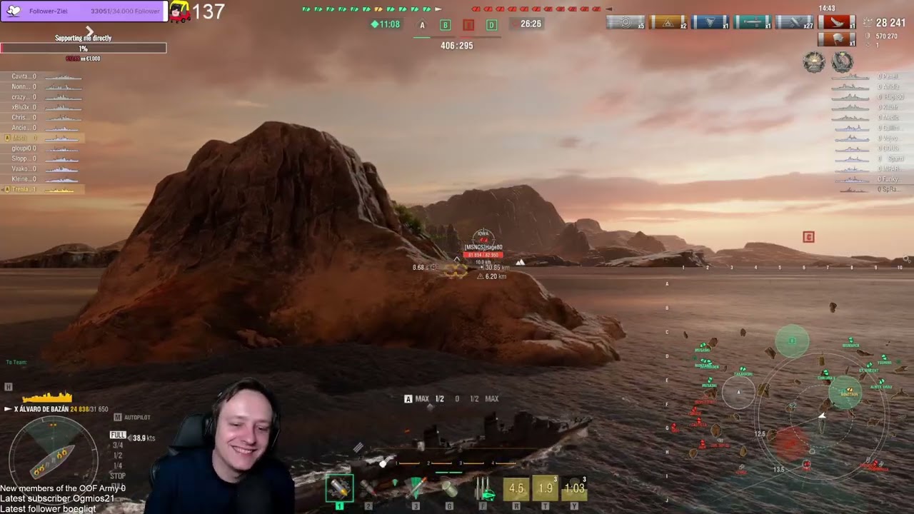 Álvaro de Bazán - decent spanish destroyer with a burstfire