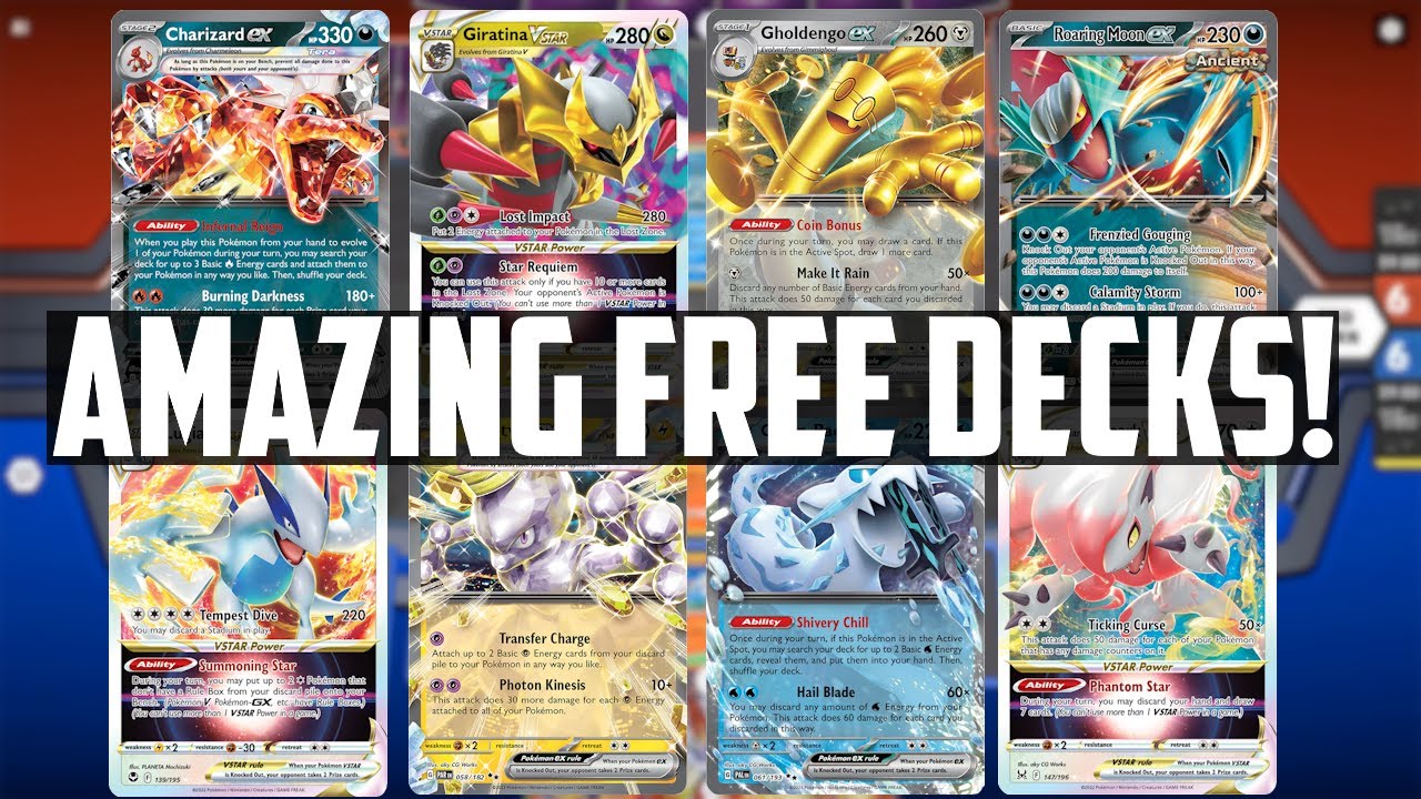 AMAZING AND FREE Pokemon TCG Live Starter Decks! Charizard ex, Giratina VSTAR, & More! 2024 Edition