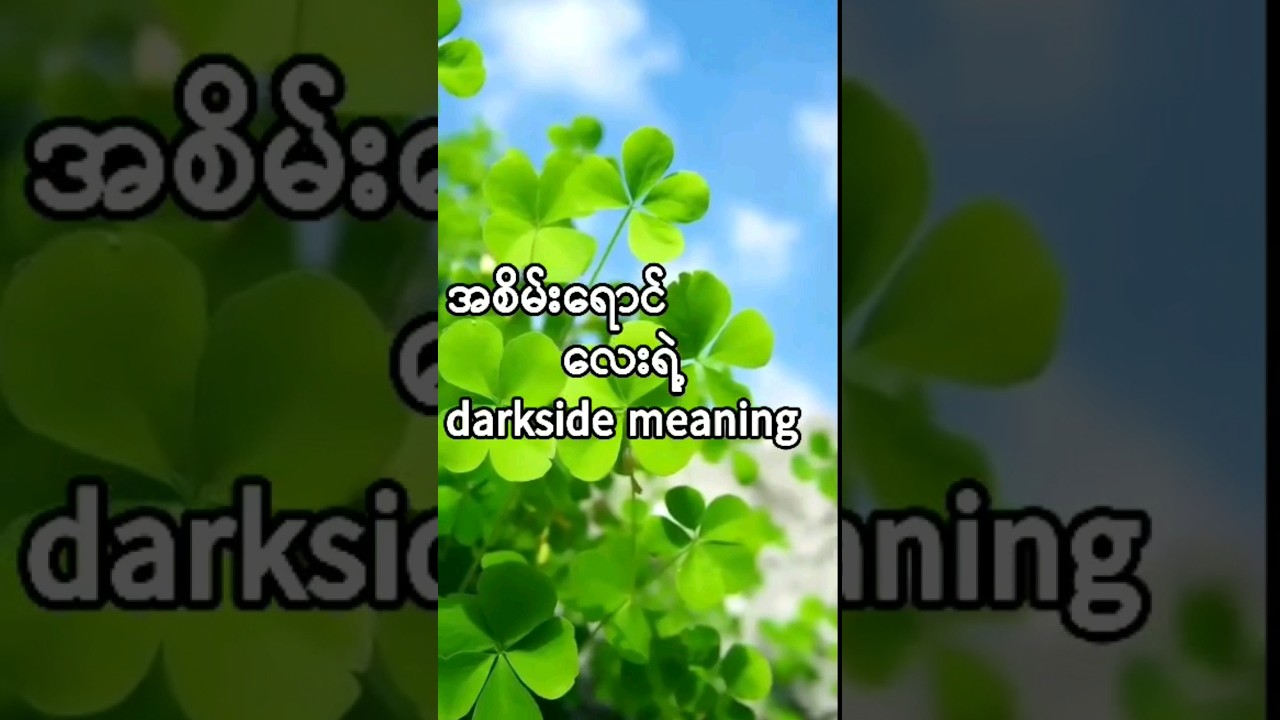 အစိမ်းရောင်လေးရဲ့ dark side meaning များ #green #madison #colors  #darkside
