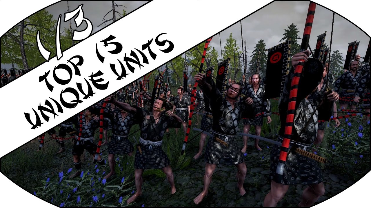 ТОП-15 УНИКАЛЬНЫХ ЮНИТОВ Ч.1/3 - Total War: Shogun 2!