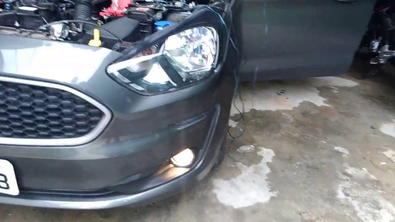 Ford Ka 2018 2019 na Instalação farol neblina Ford Ka 2018 2019
