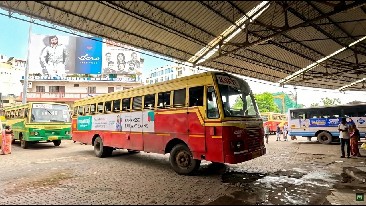 Trivandum KSRTC Bus Station Walking Tour 🔥 Walking Tour Kerala, India 🔥 4K 60 FPS