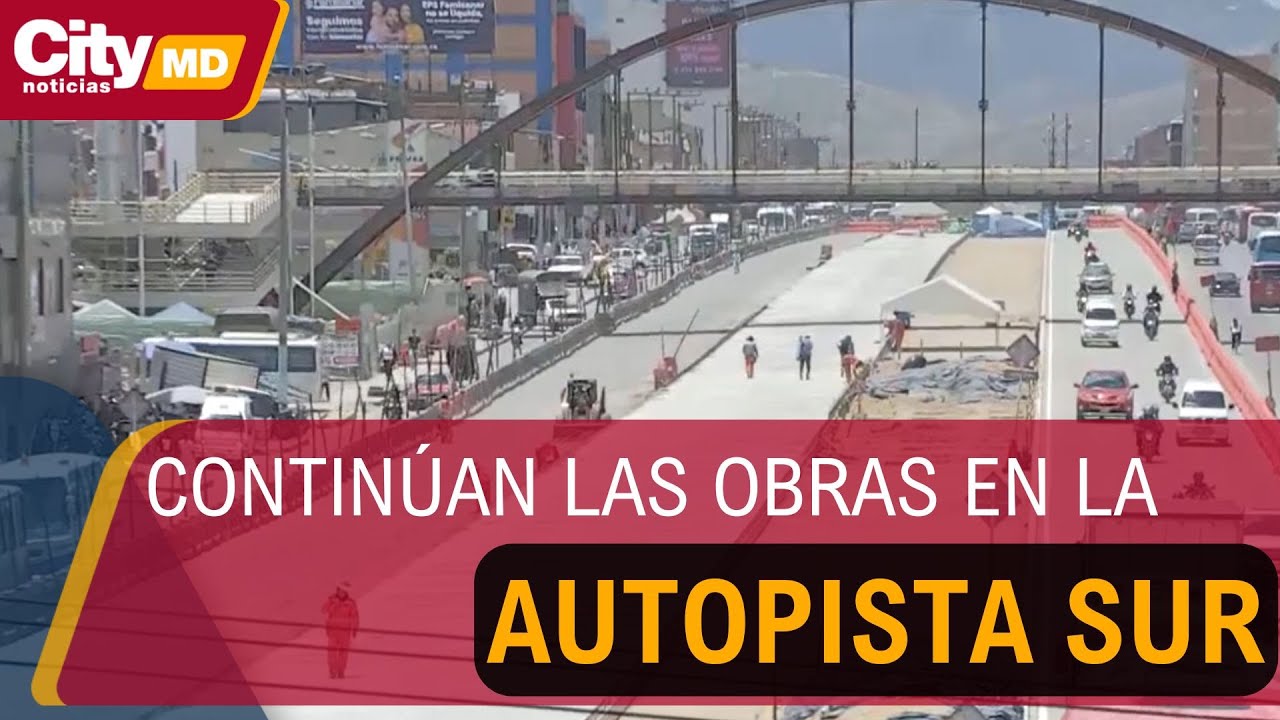 Cierre de dos carriles de la Autopista Sur por obras de TransMilenio | CityTv