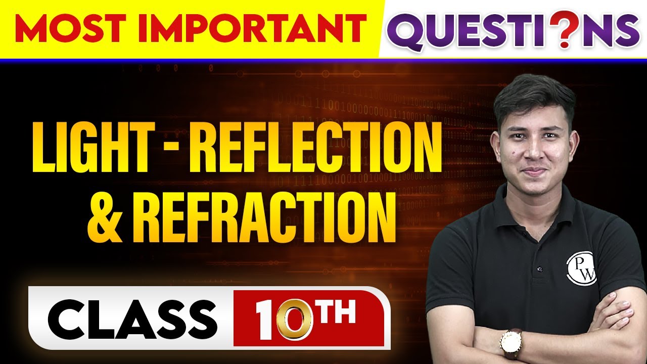 LIGHT - REFLECTION & REFRACTION - Most Important Questions | Class - 10th