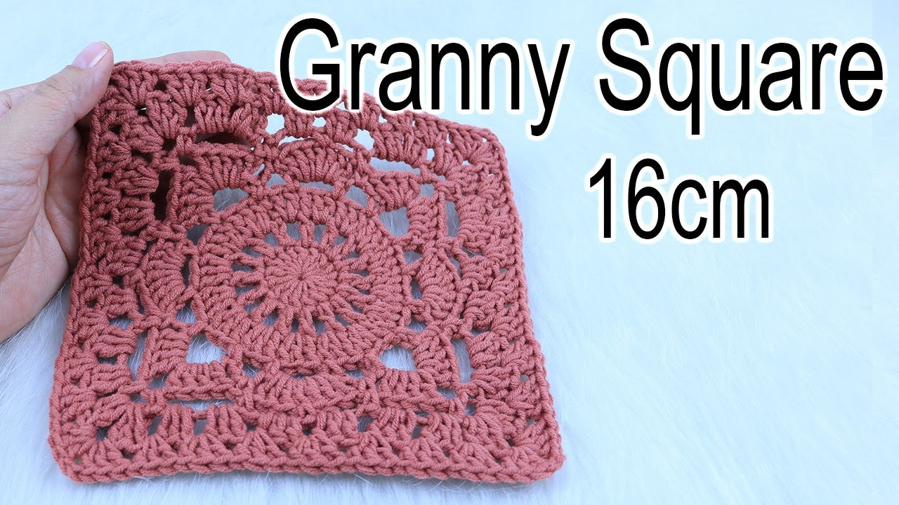 Como tejer un granny square Maxi a crochet