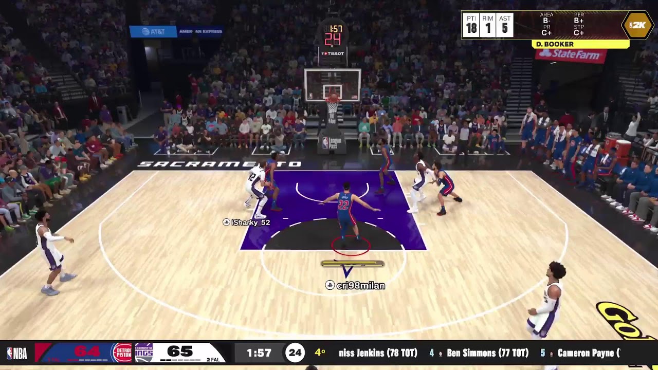 Pistons @ Kings - 19 gennaio - Mamba 2k