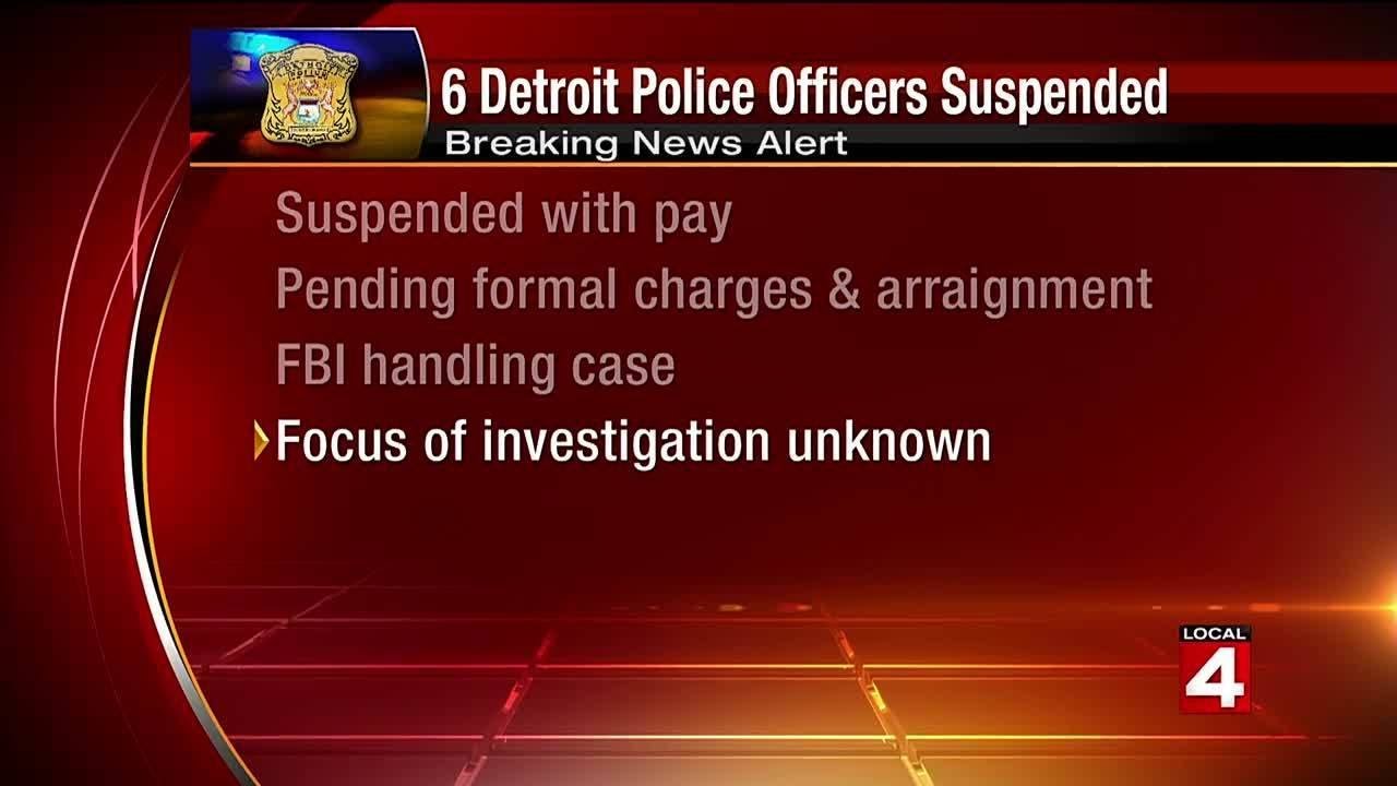 6 Detroit police officers suspended from duty